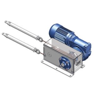 dromec, seilwinde, winde kaufen, traktionswinde, elektrisch, hydraulisch, horizontales bewegen, zwischen fixpunkten, trommelschutz, geschützte trommel, seilabgang